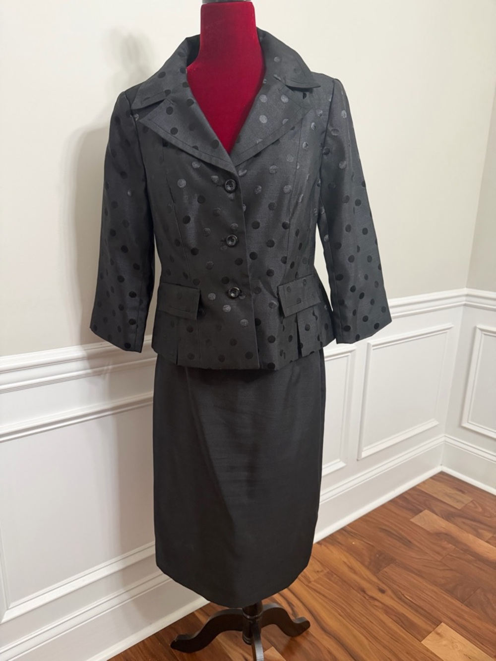 Isabela Black Polka‎ Dot suit